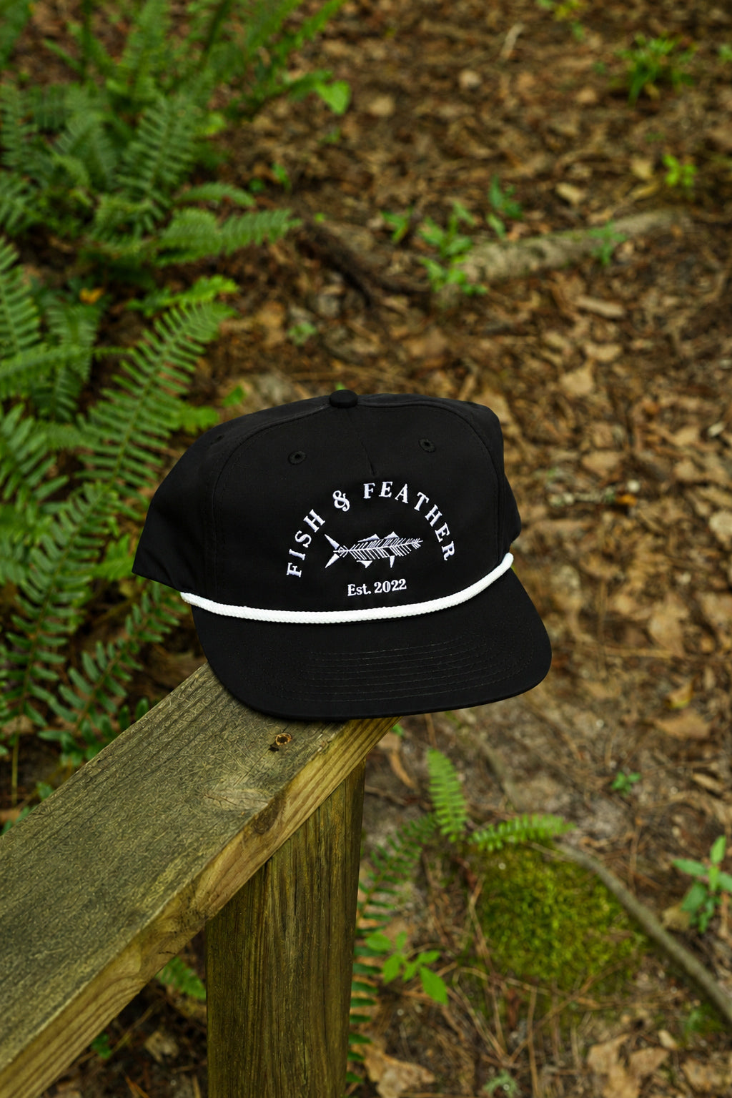 Black/White F&F Rope Hat