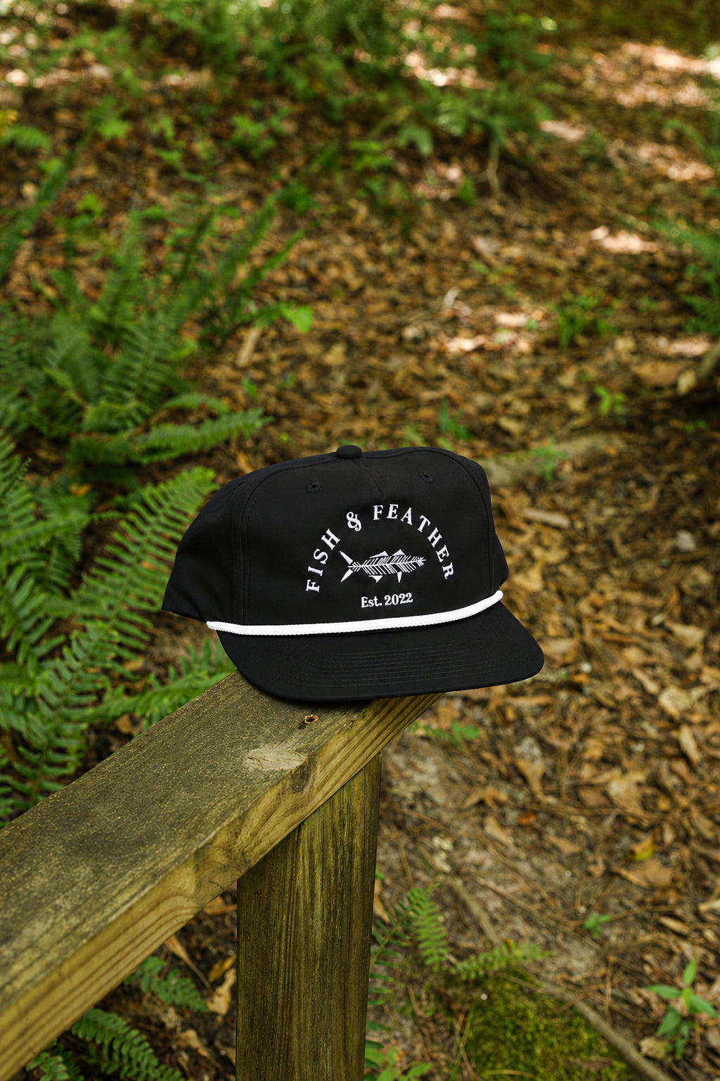 Black/White F&F Rope Hat