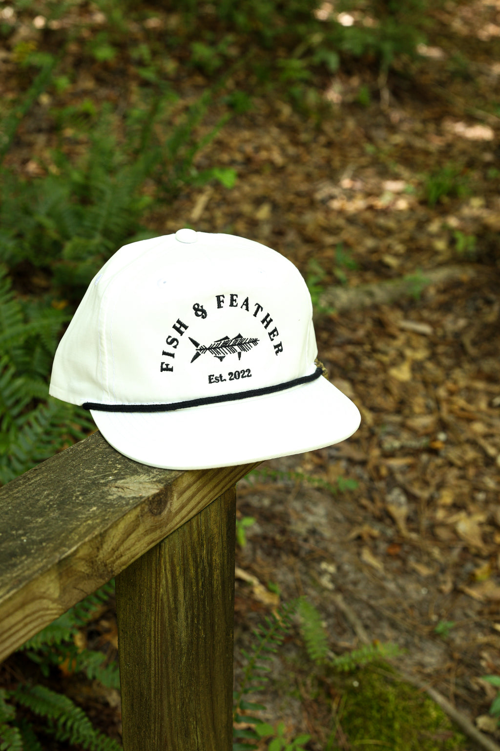 White/Black F&F Rope Hat