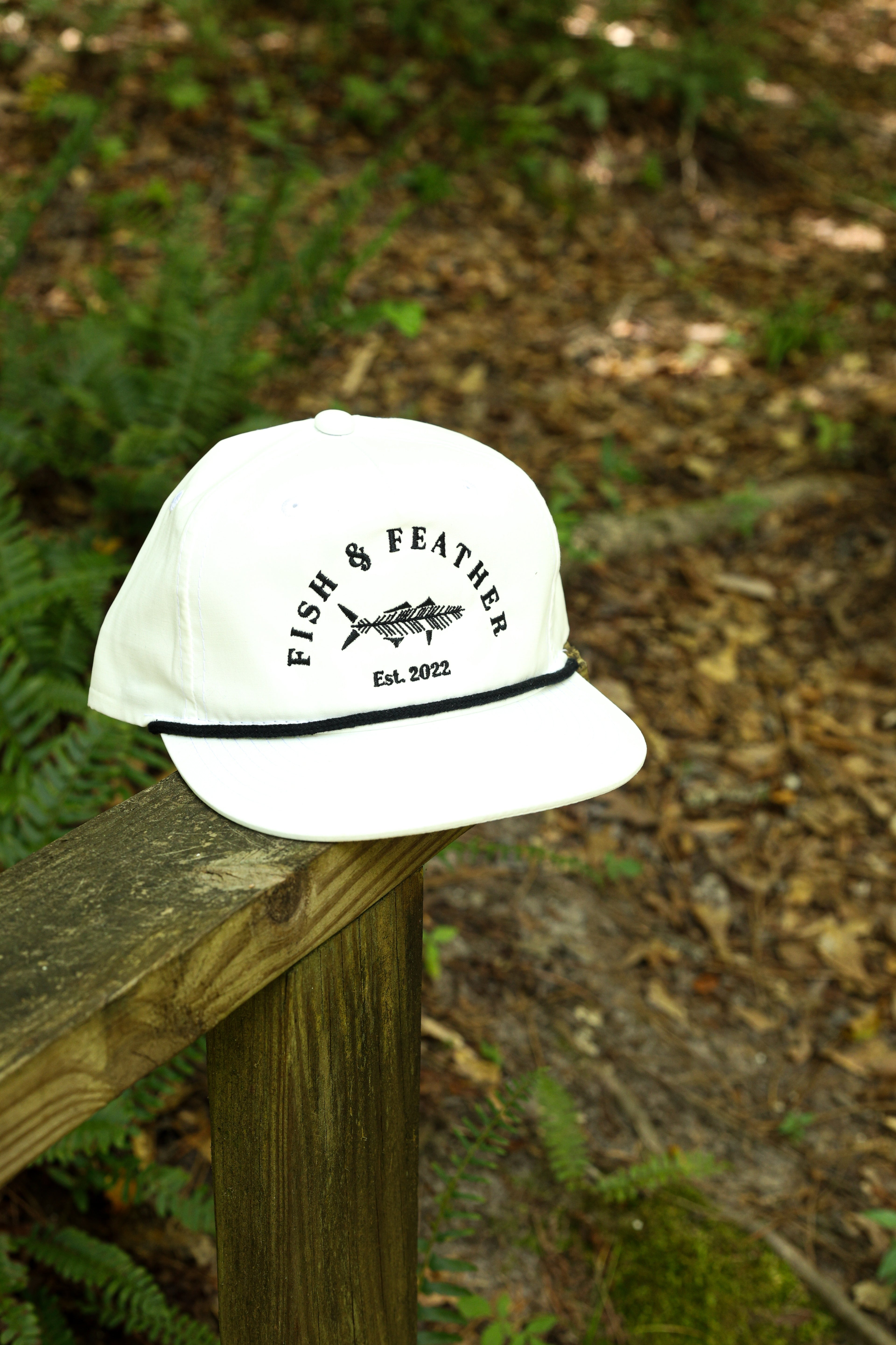White/Black F&F Rope Hat
