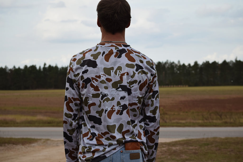 Light Vintage Camo Long Sleeve Shirt