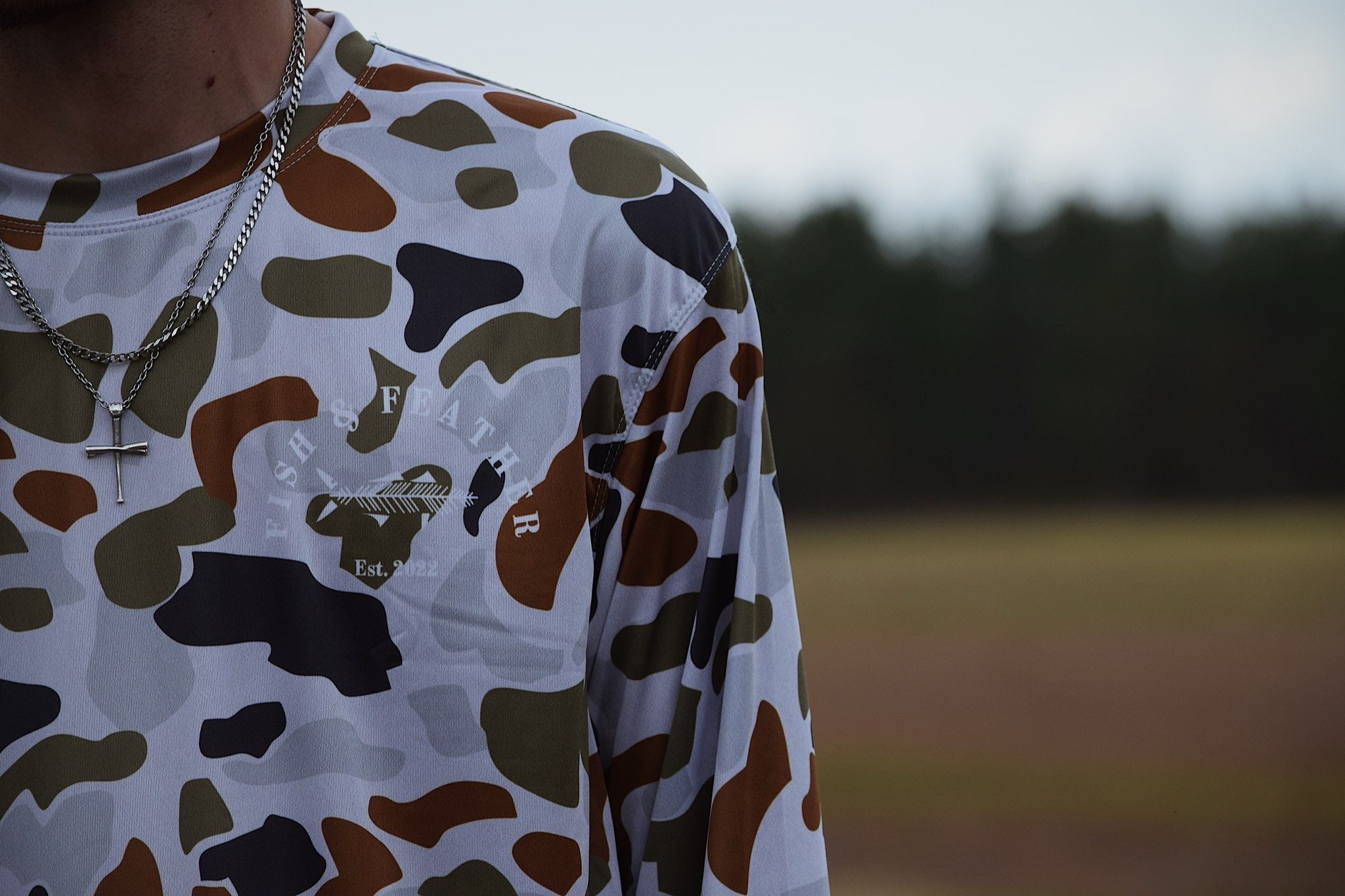Light Vintage Camo Long Sleeve Shirt