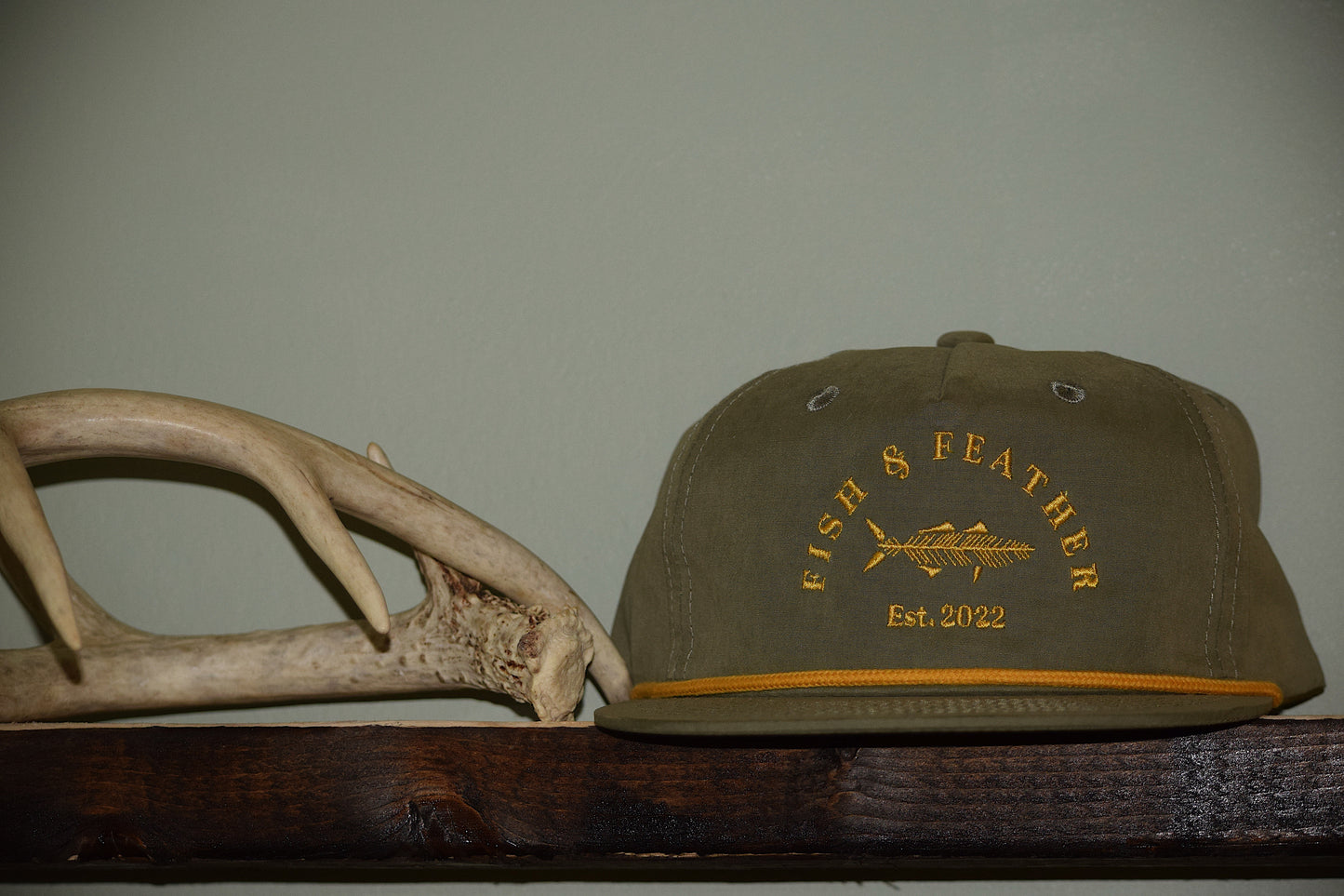 Olive/Gold F&F Rope Hat