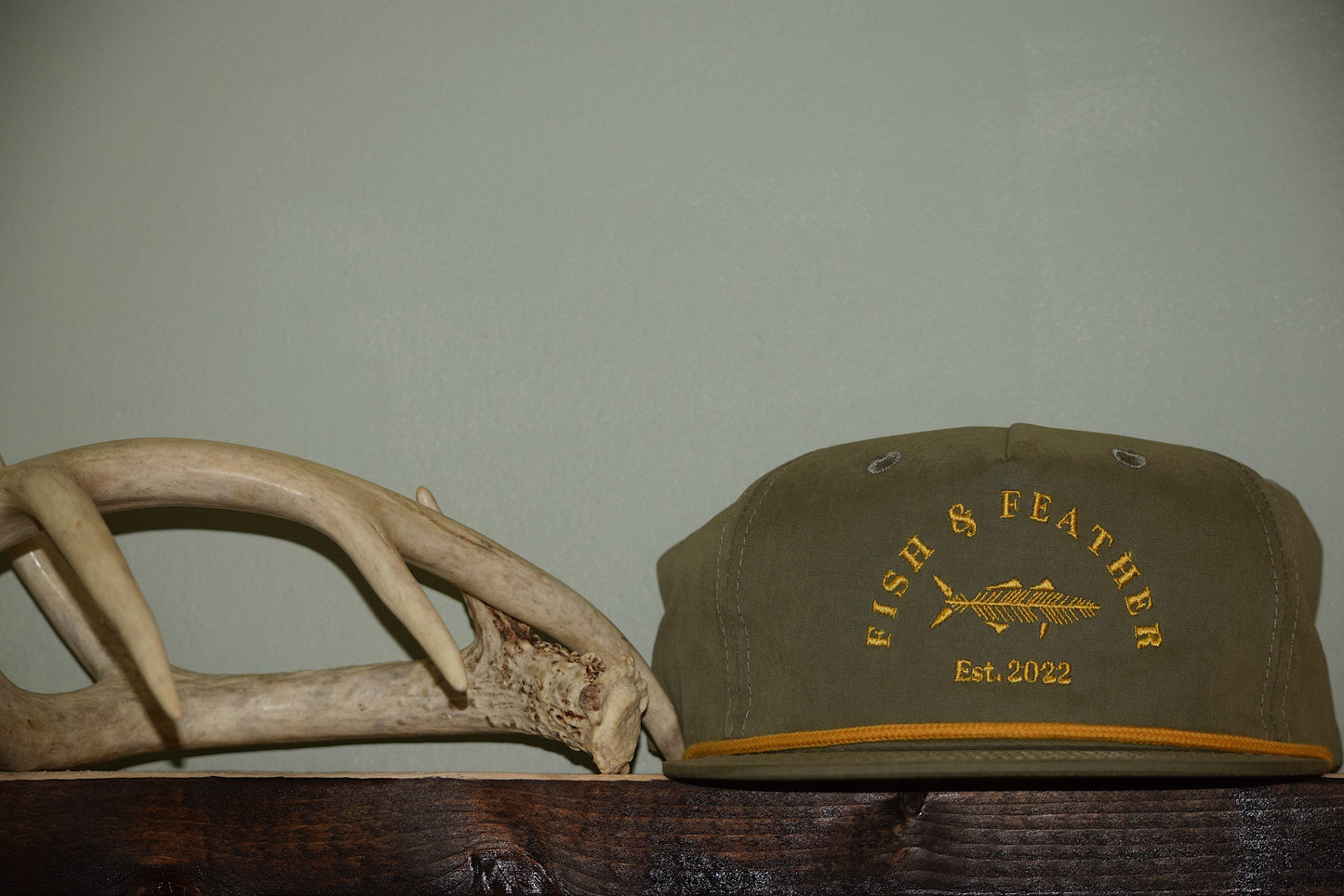 Olive/Gold F&F Rope Hat