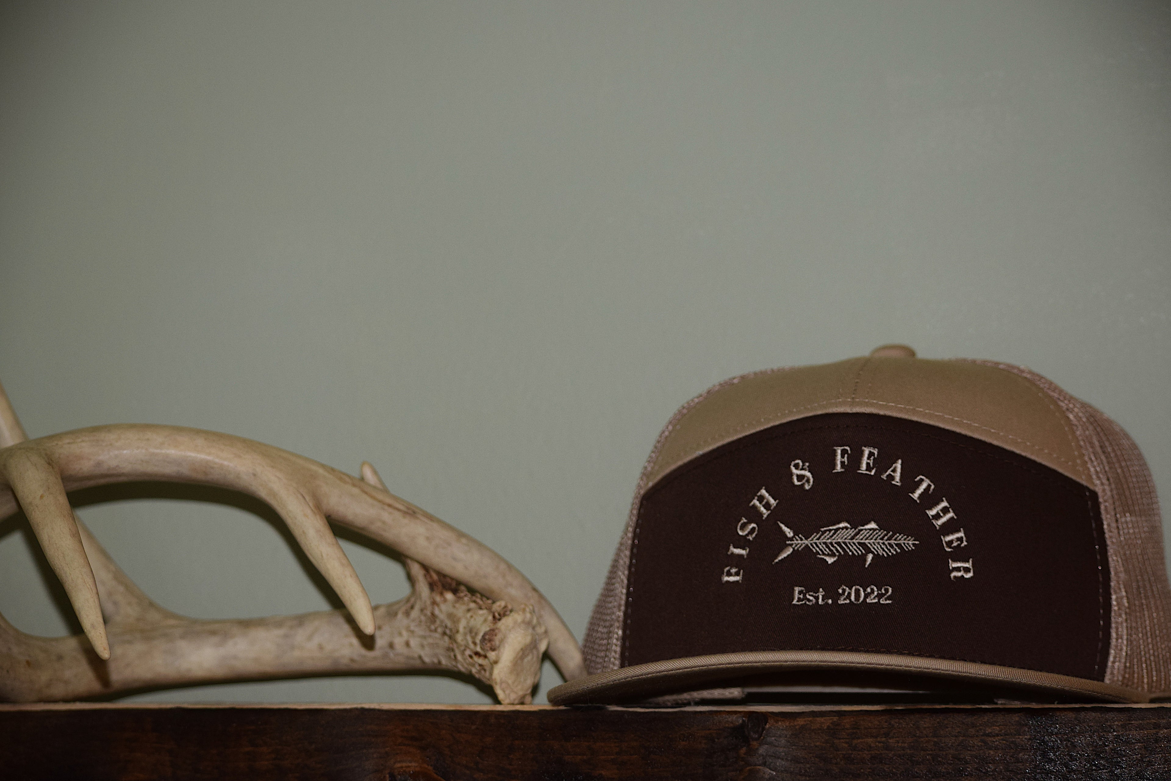 Khaki/Brown F&F 7 Panel Hat